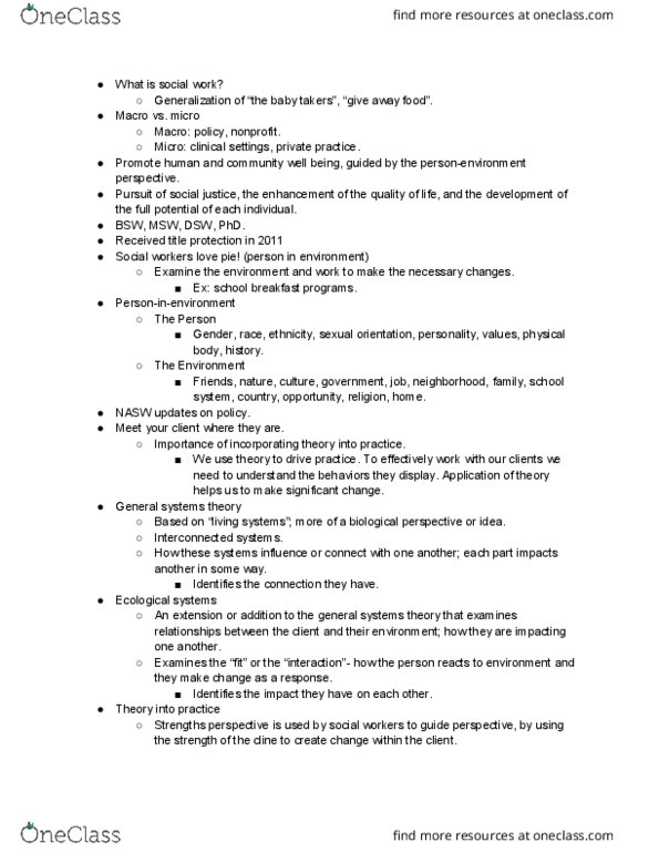 SLWK 201 Lecture Notes - Lecture 1: Systems Theory, Takers thumbnail