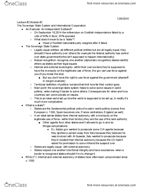 INTLSTD 101 Lecture Notes - Lecture 4: Scottish National Party, International Criminal Court, Rome Statute Of The International Criminal Court thumbnail