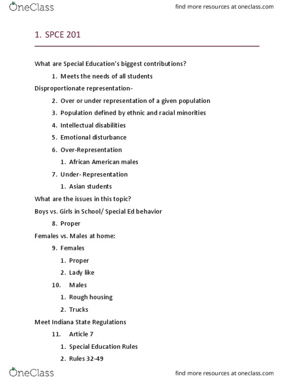 SPCE 201 Lecture Notes - Lecture 2: Individualized Education Program, Psych thumbnail