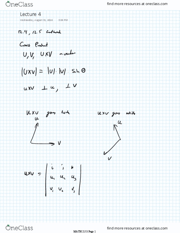 MATH 2153 Lecture 4: Lecture 4 thumbnail