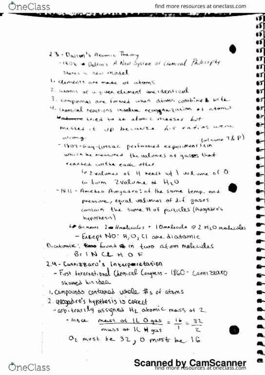 CHM 131 Chapter 2: 2.3-2.8 - Textbook Notes thumbnail