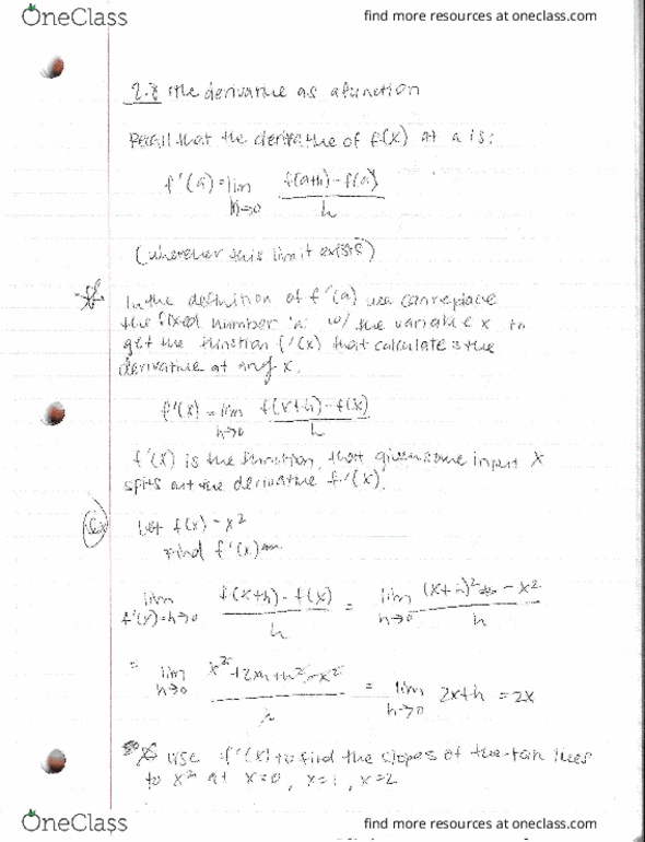 MATH 2A Lecture Notes - Lecture 12: Umber, Automobilclub Von Deutschland thumbnail