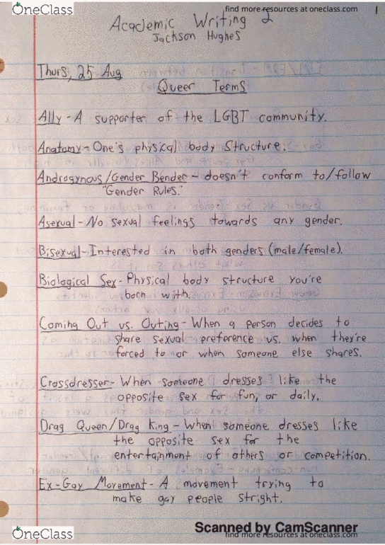 ENGL 161 Lecture 1: English 161 Queer Terms thumbnail