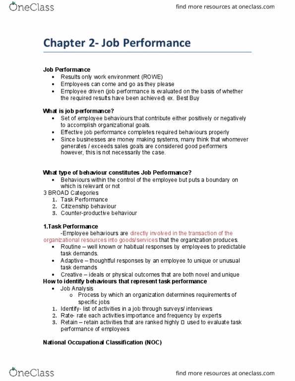 ADM 2336 Lecture Notes - Lecture 2: Job Performance, 360-Degree Feedback, Social Network thumbnail
