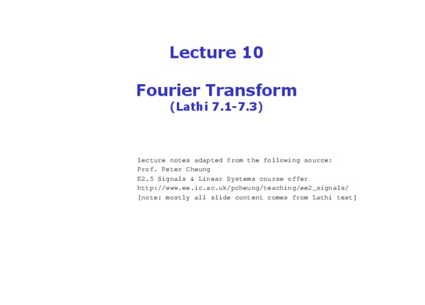 SYDE252 Lecture Notes - Fourier Series, Kolmogorov Space, Dirac Delta Function thumbnail