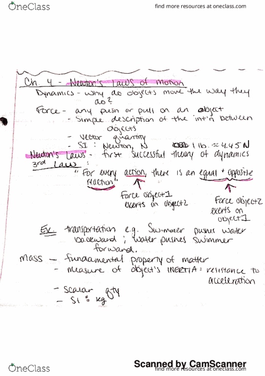 PHYS 21800 Lecture 3: chapter 4 thumbnail