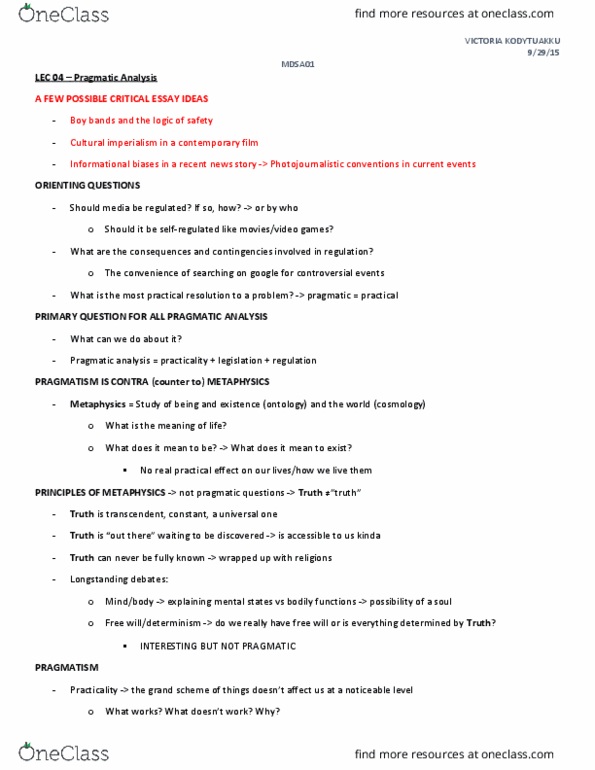 MDSA01H3 Lecture Notes - Lecture 4: Entertainment Software Rating Board, Canadian Broadcast Standards Council, Video Game Rating System thumbnail