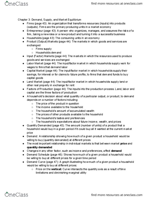 ECO 304K Lecture Notes - Lecture 3: Marginal Utility, Ceteris Paribus, Demand Curve thumbnail