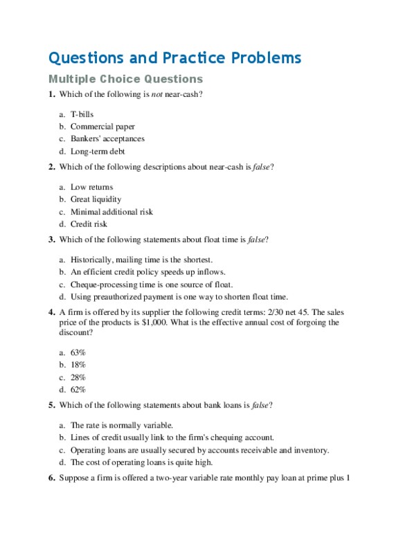 FNCE 3P93 Lecture Notes - Contingency Plan, Corporate Finance, Effective Interest Rate thumbnail