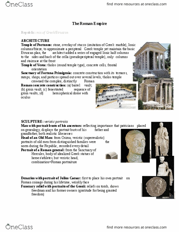 CAS AH 111 Lecture Notes - Lecture 7: Groin Vault, Agrippa Postumus, Barrel Vault thumbnail