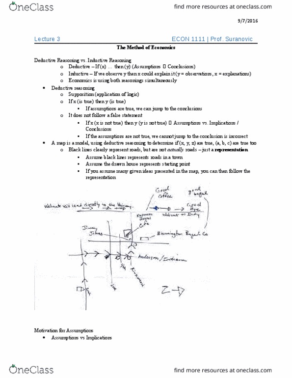 ECON 1011 Lecture Notes - Lecture 3: Deductive Reasoning thumbnail