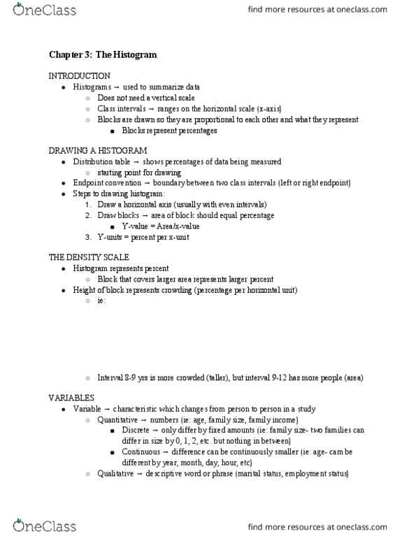 MATH 148 Chapter Notes - Chapter 3: Xunit, Contingency Table, Selective Breeding thumbnail