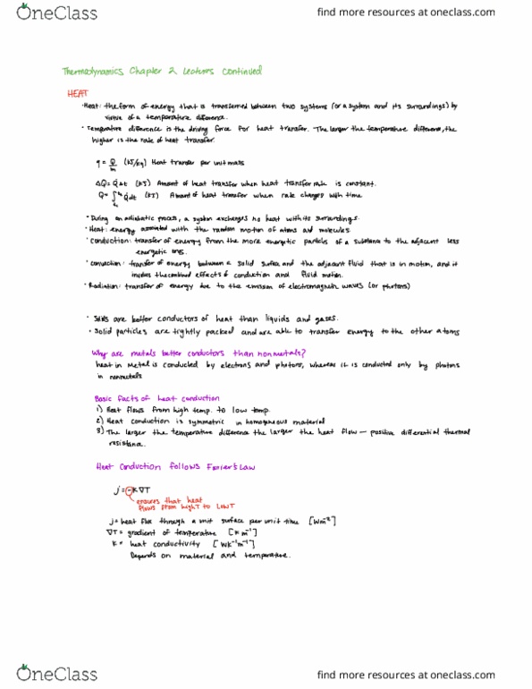 MCEN 3012 Lecture Notes - Lecture 5: Carbon Nanotube, Thermal Conduction, Heat Flux thumbnail