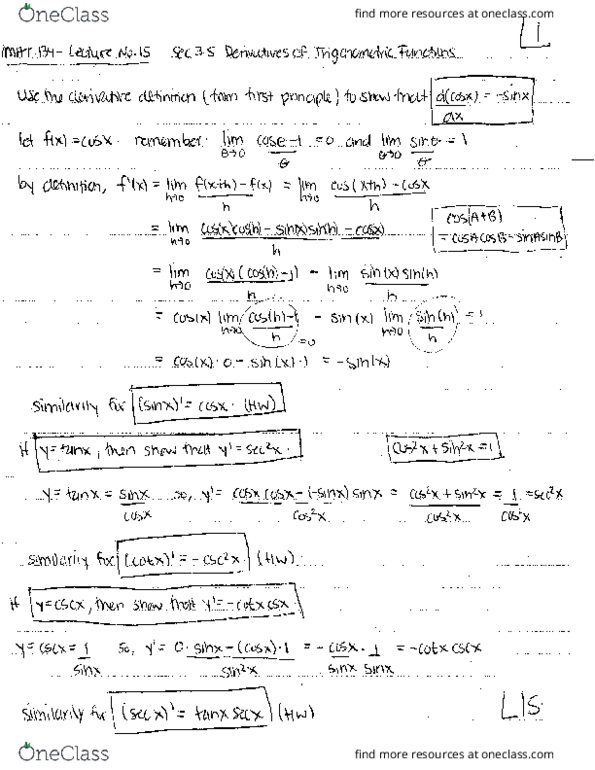 MAT134Y5 Lecture Notes - Lecture 15: Component Object Model thumbnail