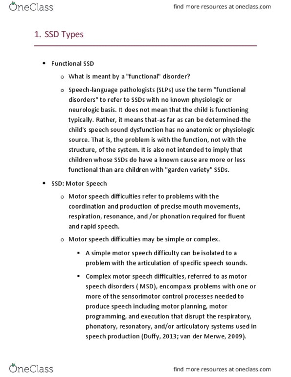 ASLS 661 Lecture Notes - Lecture 3: Speech Delay, Otitis Media, Etiology thumbnail