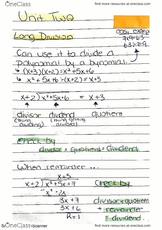 MATH 1P05 Chapter 0: Math 1st Study Guide Part 2 thumbnail