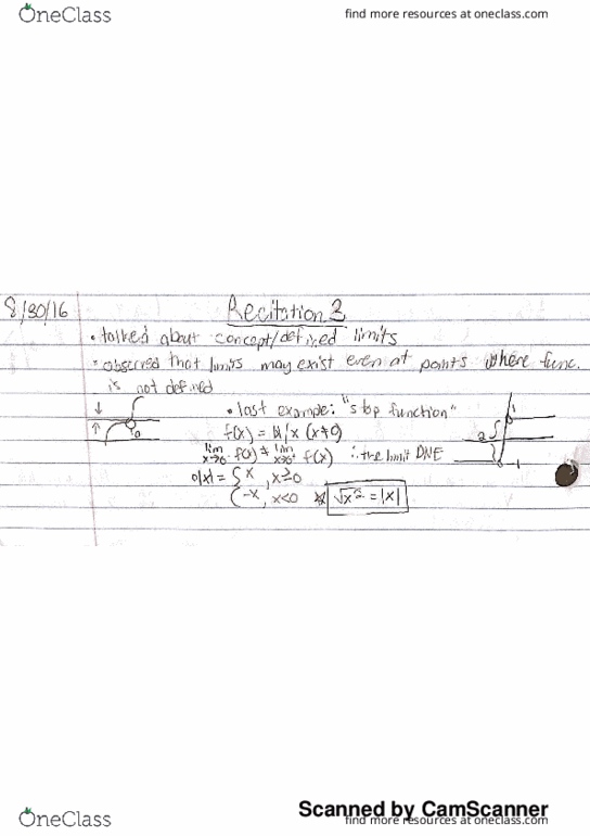 MATH 1161.02 Lecture 3: Recitation 3 thumbnail