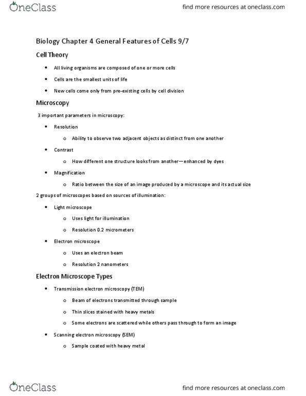 BIO-1801 Lecture Notes - Lecture 7: Anabolism, Transfer Rna, Catabolism thumbnail