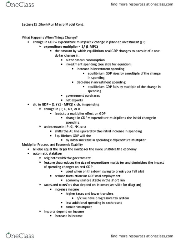 ECON-UA 1 Lecture Notes - Lecture 15: Potential Output, Business Cycle, Automatic Stabilizer thumbnail