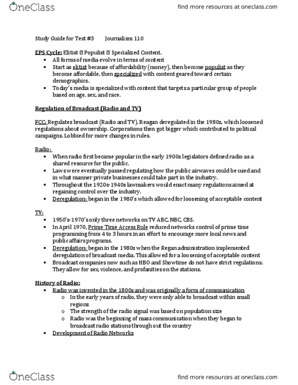 JOR 110 Lecture Notes - Lecture 30: Golden Arches, Food Network, Soltyrei thumbnail