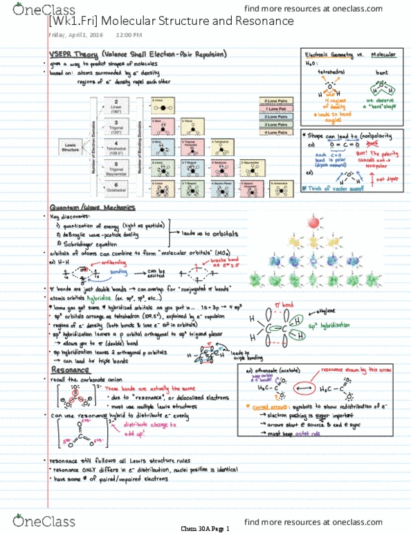 CHEM 30A Lecture 1: [Wk1.Fri] Molecular Structure and Resonance thumbnail