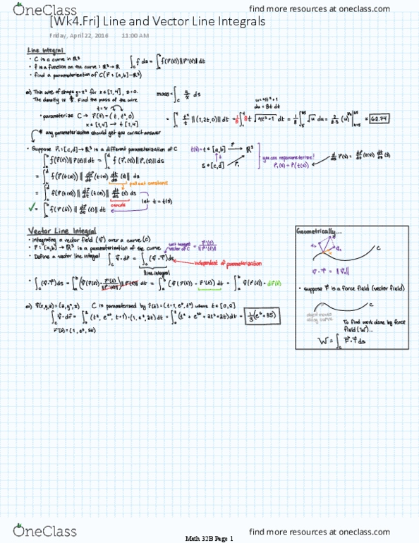 MATH 32B Lecture 4: [Wk4.Fri] Line and Vector Line Integrals thumbnail