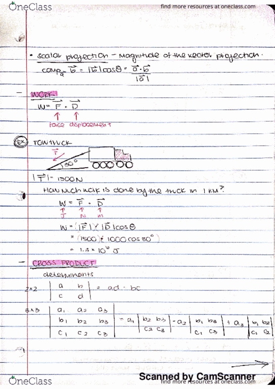 MAT 214 Lecture 4: Chapter 12.4 Cross Product thumbnail