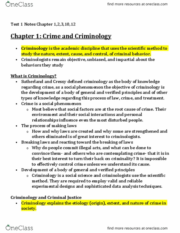 SOCL 4461 Lecture Notes - Lecture 1: Inbreeding, Spatial Mismatch, Justifiable Homicide thumbnail
