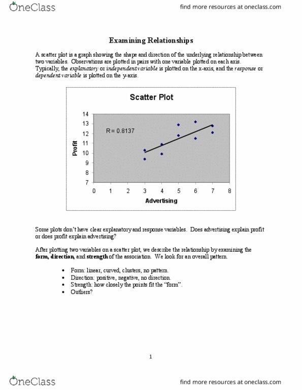 MGCR 271 Lecture Notes - Lecture 7: Minitab, Squared Deviations From The Mean, Simple Linear Regression thumbnail