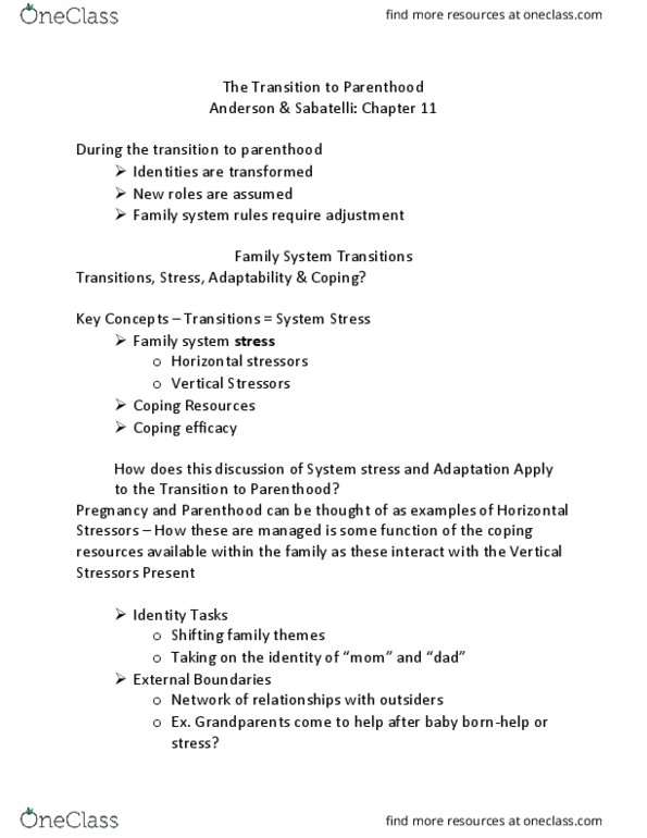 HDFS 1070 Lecture Notes - Lecture 8: Breastfeeding, Parenting Styles, No Surprises thumbnail