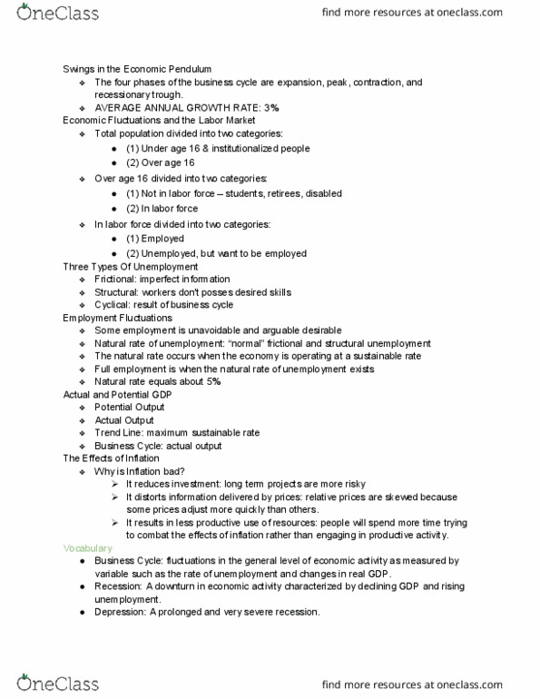 ECO-2013 Lecture Notes - Lecture 2: Frictional Unemployment, Loanable Funds, Nominal Interest Rate thumbnail