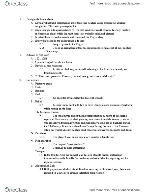 MUS 361 Lecture Notes - Lecture 7: Zurna, Crumhorn, Double Reed thumbnail