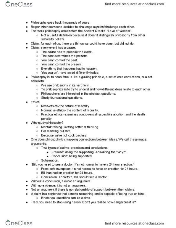 PHIL 201 Lecture Notes - Lecture 1: Meta-Ethics thumbnail