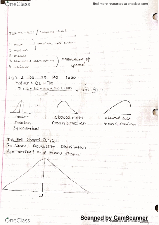 MAT 121 Lecture 1: The Bell Shaped Curve thumbnail