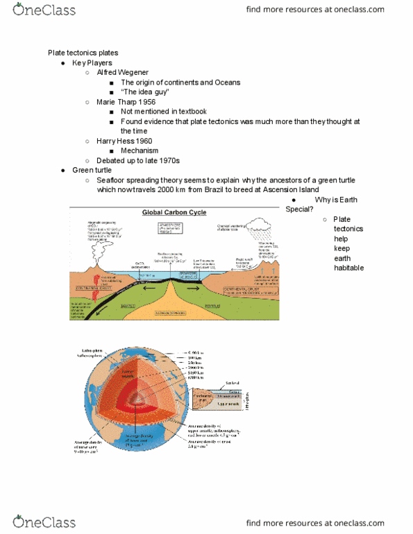 MAST382 Lecture Notes - Lecture 5: Nazca Plate, Asthenosphere, Outer Core thumbnail