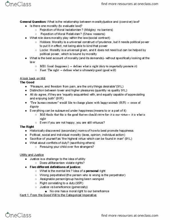 PHIL 146 Lecture Notes - Lecture 4: Relativism, Isolationism, Categorical Imperative thumbnail