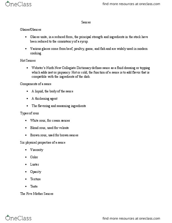 CSH 2200 Lecture Notes - Lecture 1: Thickening Agent, Shelf Life, Black Pepper thumbnail