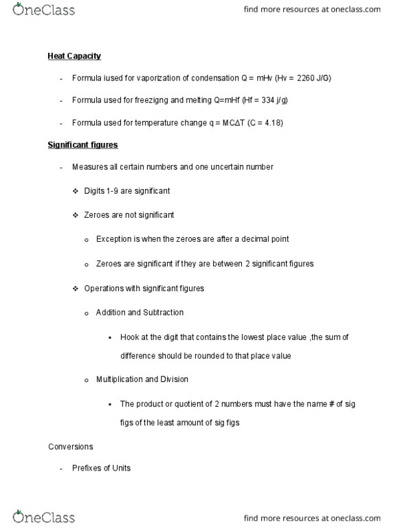 CAS CH 102 Lecture Notes - Lecture 30: Significant Figures, Decimal Mark, Optical Spectrometer thumbnail