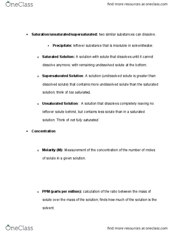 CAS CH 102 Lecture Notes - Lecture 14: Colligative Properties, Sodium Chloride, Molar Concentration thumbnail