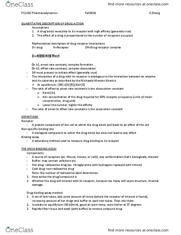 PCL302H1 Lecture Notes - Lecture 2: Scatchard Equation, Scintillation Counter, Reaction Rate Constant thumbnail