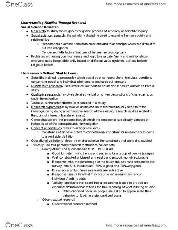 CFD 135 Chapter Notes - Chapter 2: Sapeh, Response Bias, Confounding thumbnail