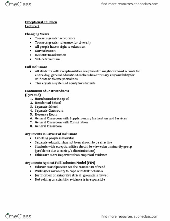 FRHD 2110 Lecture Notes - Lecture 2: Interdisciplinarity, Deinstitutionalisation, Psychoeducation thumbnail