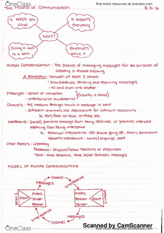 COMM 1000 Lecture 1: The Process of Communication thumbnail