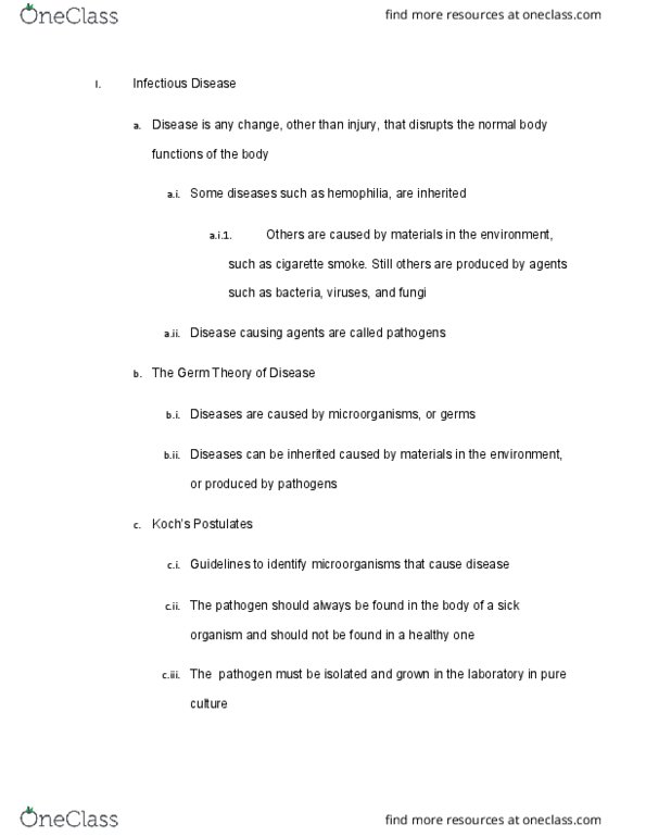 CAS PS 211 Lecture Notes - Lecture 20: Lyme Disease, Microbiological Culture thumbnail