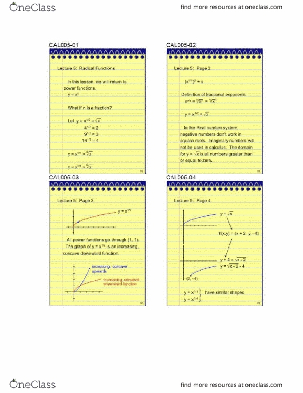 MATH 1150 Lecture Notes - Lecture 5: Imaginary Number, Real Number thumbnail