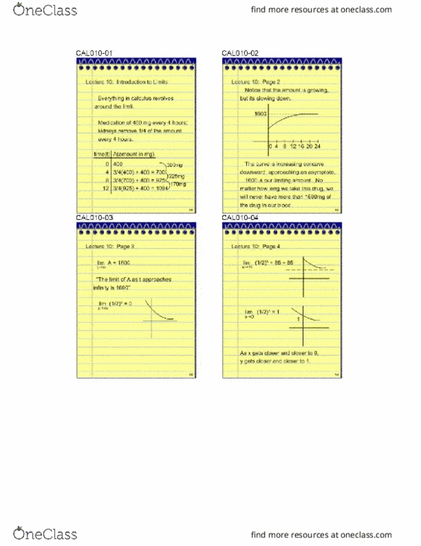 MATH 1150 Lecture Notes - Lecture 10: Asymptote thumbnail