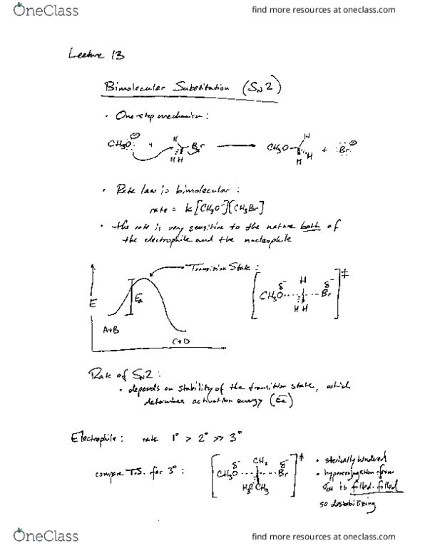 Chemistry 20 Lecture Notes - Lecture 13: Epoxide, Nucleophile thumbnail