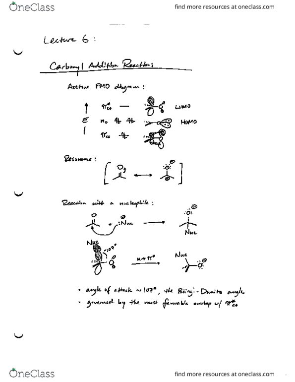 Chemistry 20 Lecture Notes - Lecture 6: Aldehyde, Ketone, Electrophile thumbnail