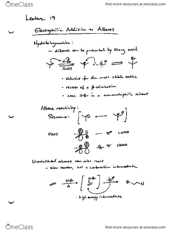 Chemistry 20 Lecture Notes - Lecture 19: Styrene, Alkene, Sodium Hydroxide thumbnail