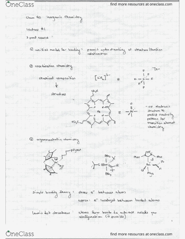 Chemistry 40 Lecture Notes - Lecture 1: Ontic thumbnail